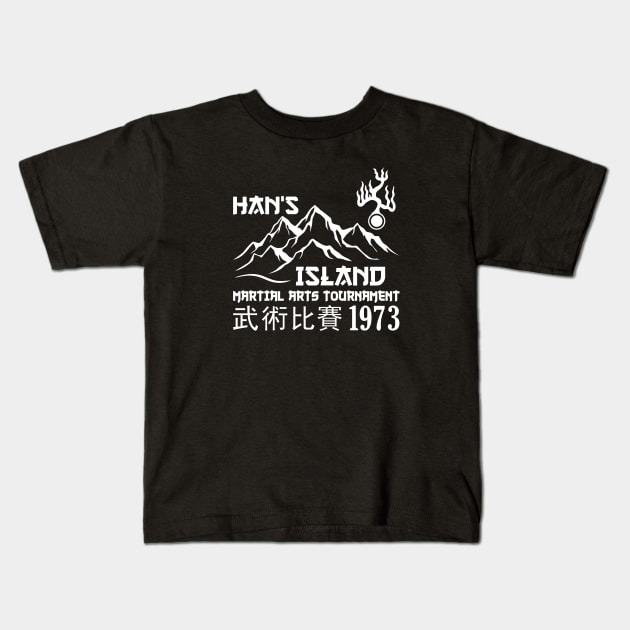 Mod.11 Enter the Dragon Han's Island Kids T-Shirt by parashop